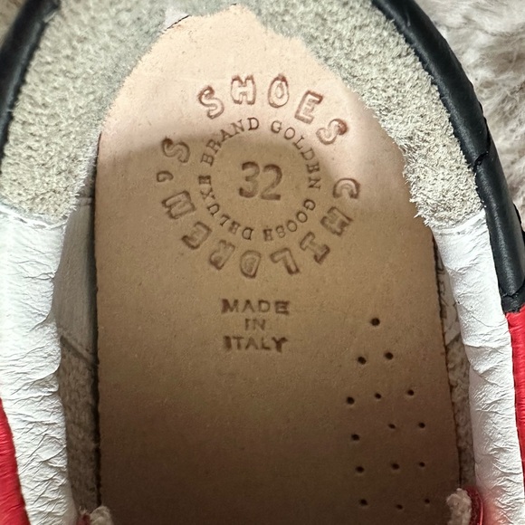 Golden Goose Cherry Red Leather Sneakers - Picture 9 of 13